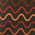thumbnail image 3 of Plutus 24" x 24" Serenity Flow Luxury Throw Pillow in Gray and Orange, 3 of 3