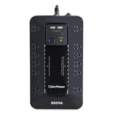 CyberPower SX950U - 950VA/510W Black Battery Backup UPS System with 12 Outlets and 5 ft Cord
