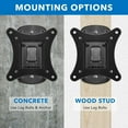 thumbnail image 5 of Mount-It! Single Stud Tilt and Swivel TV Wall Mount Fits Up To  24" TVs, Capacity 44 lbs., 5 of 9