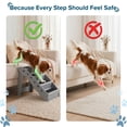 thumbnail image 6 of Dog Stairs - Foldable Pet Stairs with 4-Step Design - Non-Slip Pet Steps for Puppies, Kittens, and Small Pets by PETMAKER (Gray), 6 of 10