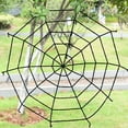 thumbnail image 5 of HULKLIFE 1pc Black / White Creepy New Giant Spider Web Halloween Decoration Spider Web Party Bar Gift, 5 of 5