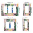 thumbnail image 2 of Yayeee Rocker Switch Wall Plate 1-Gang 4.6"x2.9" Home Decorative Outlet Cover, Yellow Seaside, 2 of 6