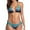 Gradient Peacock Blue, variant on Women Halter Bikini String 2 Piece Triangle Swimsuit Tie Side Swimwear