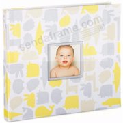 The SIGNATURE COLLECTION BABY BOOK Gray Yellow by Babyprints