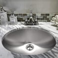 thumbnail image 3 of Houzer Opus 18 inch Stainless Steel Undermount Oval Bowl Bathroom Sink without Overflow - CH-1800-1, 3 of 7