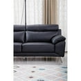 thumbnail image 3 of American Eagle Furniture Leather Loveseat in Black, 3 of 9