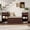 Espresso + Solid Wood, variant on Entryway Storage Bench with Cushion, Drawers & Shelves for Hallway or Mudroom,Brown
