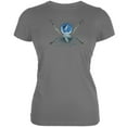 thumbnail image 1 of Grateful Dead Women's Juniors Blue Moon Grey Short Sleeve T Shirt, 1 of 1