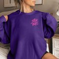 thumbnail image 3 of Pop cazadora para niña Demon Hunters Boys Girls Fashion Round-Neck Sweatshirt Streetwear Soft Comfortable Long Sleeve Hoodie for Daily Wear Spring Fall Winter （Purple）, 3 of 4