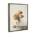 thumbnail image 4 of Stupell Industries Blooming Dahlias Painting Botanical & Floral Painting Gray Floater Framed Canvas Art Print Wall Art, 17 x 21, 4 of 10