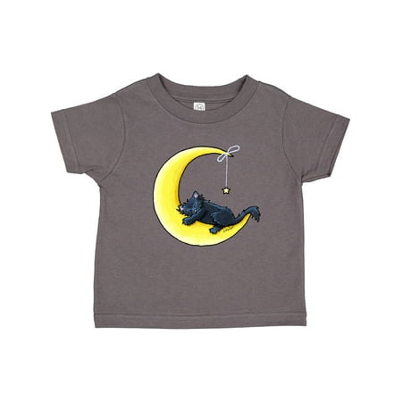 

Inktastic Black Cat Lunar Love Gift Toddler Boy or Toddler Girl T-Shirt