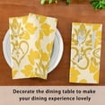 thumbnail image 6 of Napkin Satin Napkin 20*20Inchx1 Kitchen Towel Dinner Plate Towel Decorative Towel Napkin Tea Towel Suitable For Kitchen Table Yellow Pattern, 6 of 8