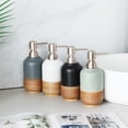 thumbnail image 4 of Vintage Ceramic Lotion Push Bottle Countertop Soap Dispenser For Kitchen Bathroom 400ml, 4 of 6