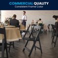 thumbnail image 4 of Flash Furniture Hercules Series  Black Resin Folding Chair, 4 of 9