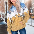 thumbnail image 2 of KPOPLK Hoodie for Teen Girls Cute Graphic Hoodies 2-12 Years Kids Long Sleeve Sweatshirt Pullover Blue,Size 1-2 Years, 2 of 5