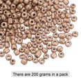 thumbnail image 3 of REGALWOVEN Glass Beads Loose Tiny Round Mini Beads for Bracelet Earring Rings Jewelry Making Rose Gold Tone, 3 of 6