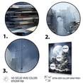 thumbnail image 3 of Designart "Ancient Reading Mystery I" Fantasy Framed Wall Art - Global Grey Books Hallway Framed Wall Art Decor, 3 of 6