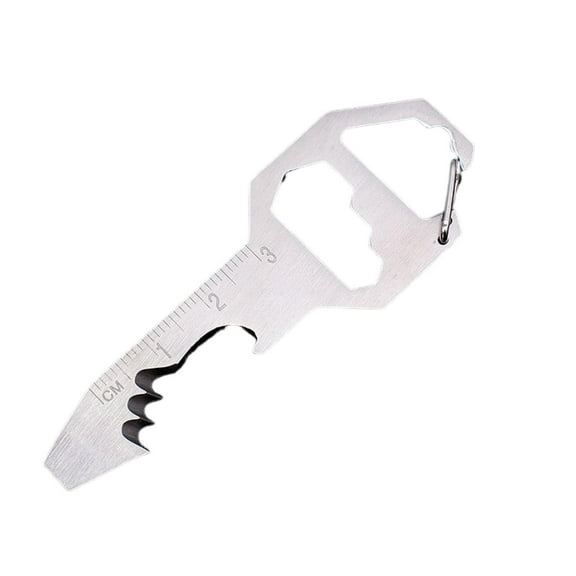 MixMart Keychain Bottle Opener Multi-Tool - Compact Design, Portable, Multipurpose Wrench Screwdriver, Emergency Handy Tool