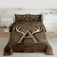 thumbnail image 2 of Castle Fairy 2-Piece Twin Size Comforter Set - Monogram Initial A Jungle Deer Print, 2 of 8