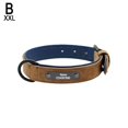 thumbnail image 1 of Soft Leather Personalized Dog Collar ID Tag Engraved for Small Medium Large D T3 M1M5, 1 of 9