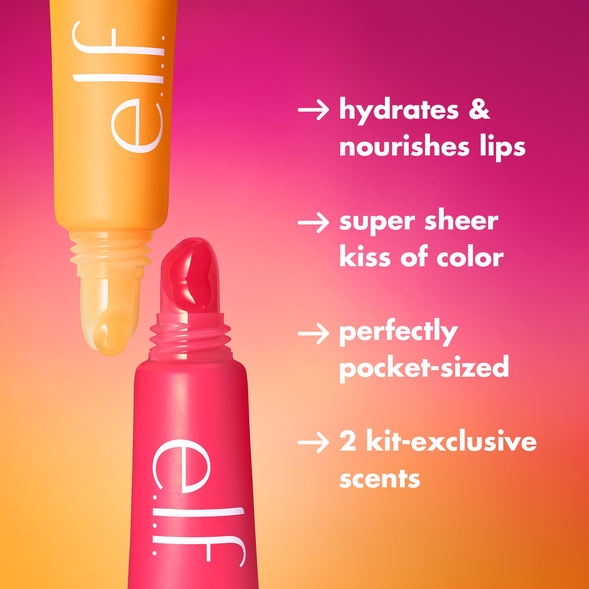e.l.f. Squeeze Me More Lip Balm Duo, 2ct