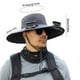 thumbnail image 3 of Sombrero de pesca al aire libre con ventilador solar ancho para hombre, sombrero para el sol con ventilador solar, sombreros de pesca con ventilador ajustable de 3 velocidades, sombrero con ventilador, 3 of 3