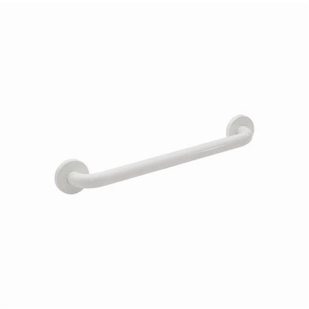 Polyester Painted Premium Grab Bar, 12" L, Stainless Steel, Polyester Painted WGB5YS12WH