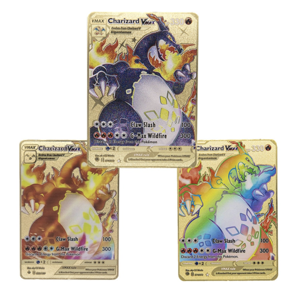 Pokemon Gold Card 3 Style VMAX Cards Charizard Indonesia | Ubuy Pokemon Gold Card 3 Style VMAX Cards Charizard Indonesia | Ubuy