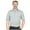 Gray, variant on Men's Microfiber Tonal stripe Texture, Solid Tailored Collar Short Sleeve Golf Polo Shirt #3230