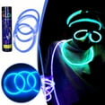 thumbnail image 3 of Premium Glow Sticks 100pc With Unique Connectors，Party Supplies Glow 12Hours 1ml, 3 of 5