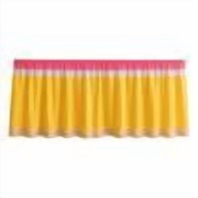 Teacher Desk Skirt, 70.87X29.53" Table Skirt for Classroom, Striped Ruffled Desk Skirt, Elastic Table Skirting, Rectangular Table Cover, Color Block Table Skirt, Decorative Table Cloth, Table Drape
