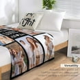 thumbnail image 3 of Custom Blanket with Photo and Text Memorial Gift for Lover, Couple,10 Photos Collage Blanket with Pictures Customized for Wife, Husband, Personalized Throw Blanket for Anniversary Blankets, 3 of 5