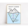 thumbnail image 1 of MoritanX Anxiety Iceberg Poster, Office Decor, 1 of 3
