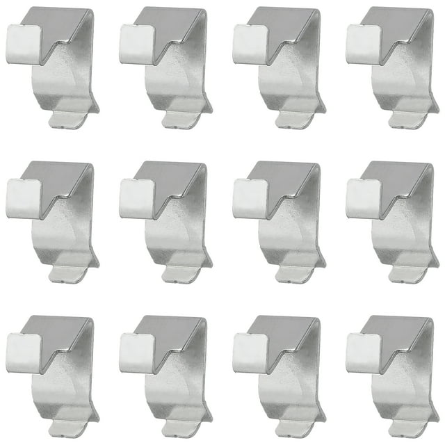 12 Uds. Clips de estante de gabinete Clips de estante de archivador de Metal soportes de estantería resistentes