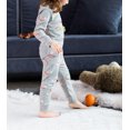 thumbnail image 4 of WIBACKER 1-7 Years Toddler and Little Girls' Long Sleeve Top and Pants Regular Fit 100% Cotton 2 Piece Pajama Set - Rainbow, 4 of 6