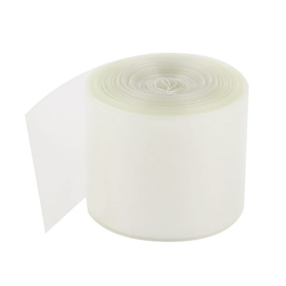50mm Width Heat Shrink Tubing Tube Clear 10Meter for 2 x 18650 Batteries