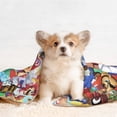 thumbnail image 4 of Lsque Mario Pattern Waterproof Throw Blanket Pet Blanket for Dogs & Indoor Cats, Washable - Shaggy Plush Calming Long Faux Fur & Velvet Dog Blanket -, 4 of 8