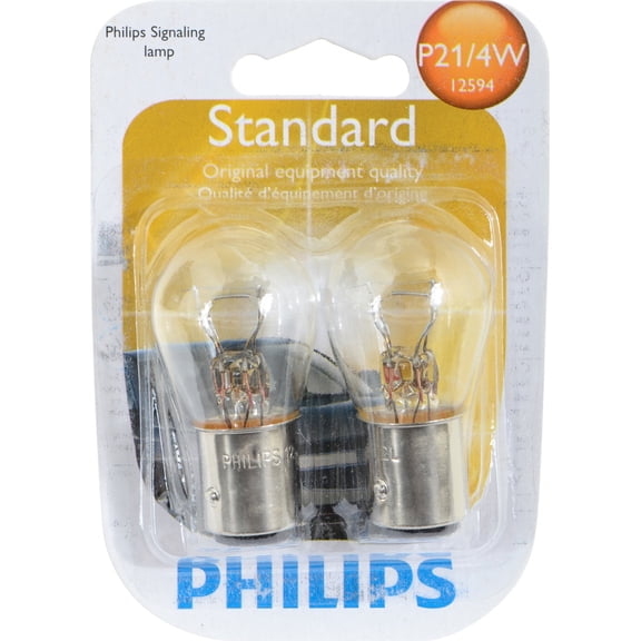 Philips Standard Miniature P21/4W, Clear, Twist Type, Always Change In Pairs!