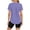 Purple., variant on Women's Active Wear Short Sleeve Shirts,Slim Fitted Stretch Lightweight Ice Silk Sun Protection Hiking Sports Top