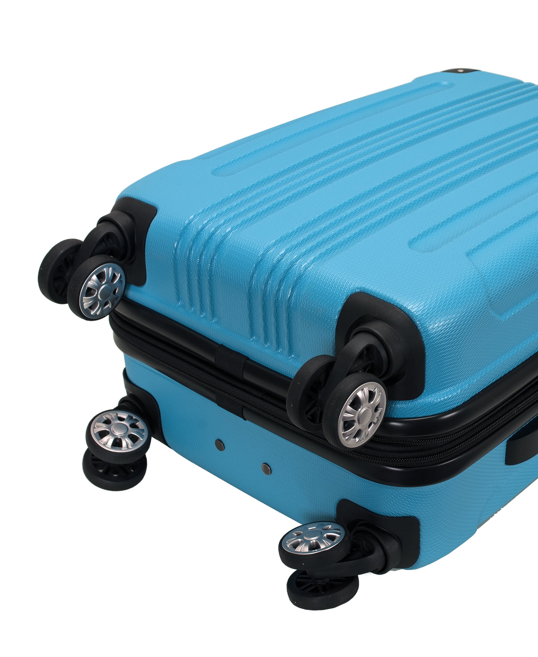 Rockland 20 Adult, Teen 1-Piece Solid Print Hardside Carry-on Luggage, Blue