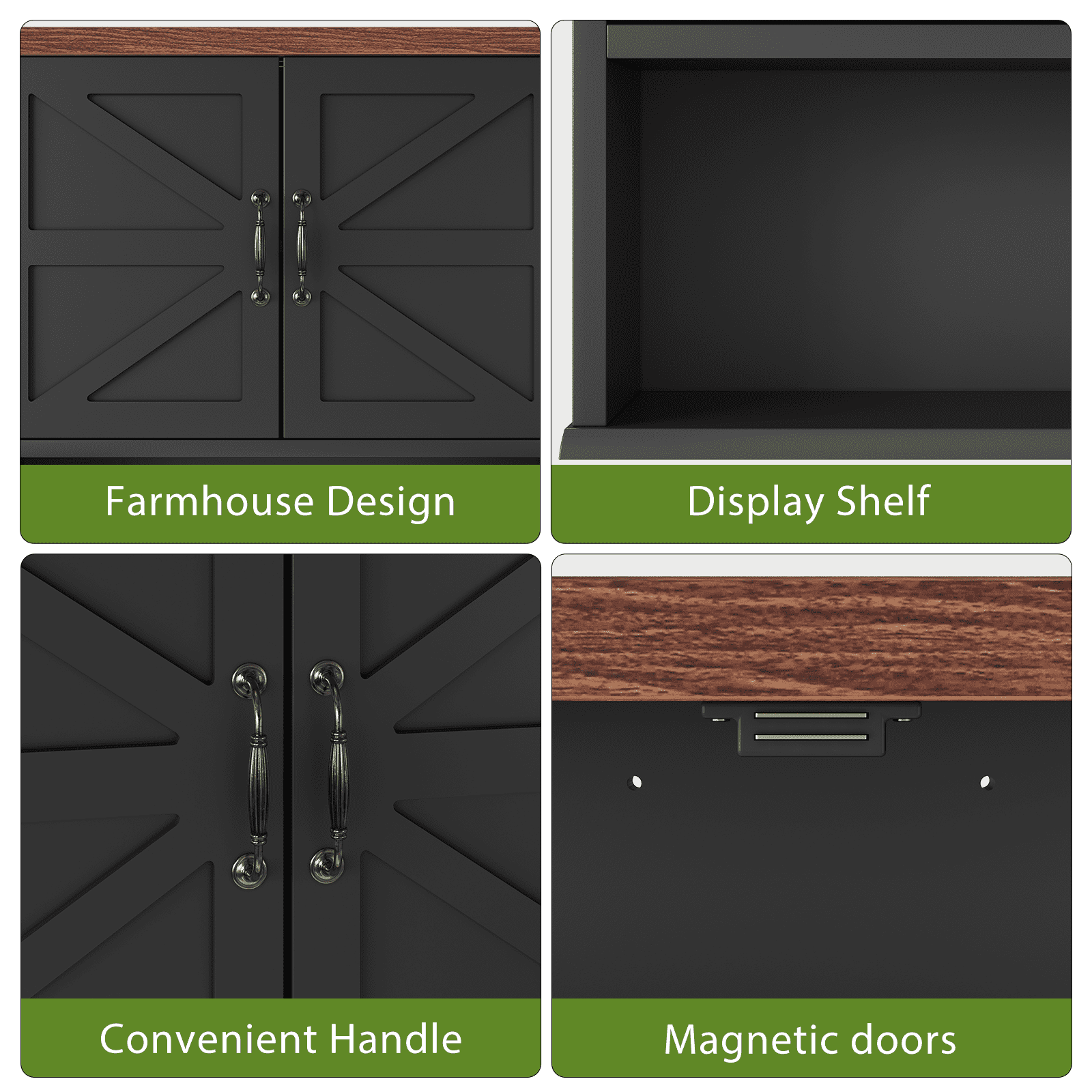 Smuxee Bathroom Cabinet Storage with Bathroom Shelf, Over the Toilet Storage Wall Cabinet,Black