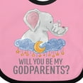 thumbnail image 4 of Inktastic Will You Be My Godparents? Boys or Girls Baby Bib, 4 of 4