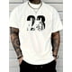 thumbnail image 1 of Men's round neck short-sleeved T-shirt with simple style and fashionable regular version T-shirt, casual and comfortable breathable top for spring and summer vacation,men's wear Tee For Adult, Men, W, 1 of 6