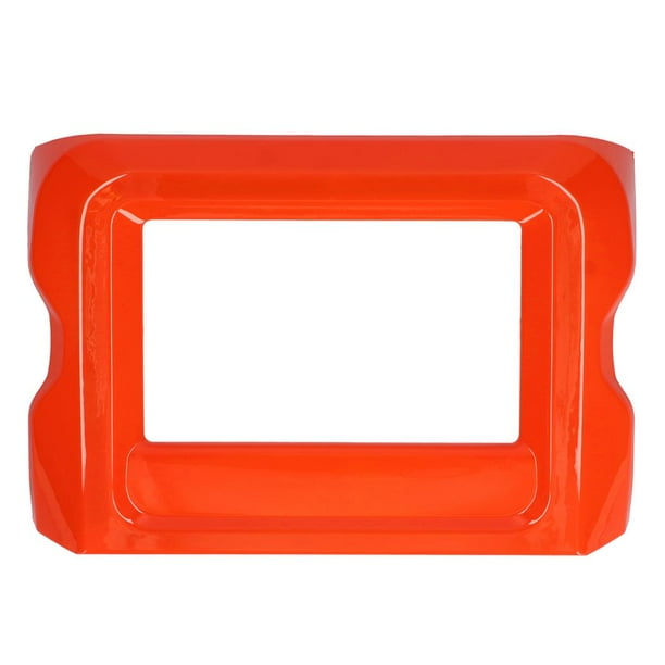 Marco Funcional De La Cubierta Del Tablero De Instrumentos Marco Del Panel De Navegación Gps Firme De Plástico Accesorios Decorativos Para El Interior Del Automóvil Compatible Con Wrangler 2018-2020 Sweethay VI009293-02