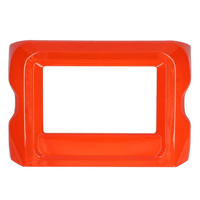 Marco Funcional De La Cubierta Del Tablero De Instrumentos Marco Del Panel De Navegación Gps Firme De Plástico Accesorios Decorativos Para El Interior Del Automóvil Compatible Con Wrangler 2018-2020 Serendint VI009293-02