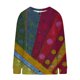 thumbnail image 5 of Cárdigan informal de punto estampado para mujer, con chaqueta abotonada y abrigo superior para mujer, 5 of 5