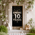 thumbnail image 3 of LUUFILx Cheers to 10 Years Backdrop Banner Anniversary Celebration Party Supplies Event Decoration Photography Props Background Stars, 3 of 8