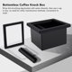 thumbnail image 4 of Tolva Para Caja De Golpes De Café Molido, A Prueba De Desgaste, Fácil De Limpiar, Diseño Rectangular Sin Fondo, Caja De Residuos De Golpes Sin Fondo Para, 4 of 7
