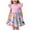 Pink3, variant on Pounoo New Girls Dresses 10-12 Loose Print Sleeveless Flower Girl Dresses Round Neck Knee Length Dress Quick Drying Dresses For Kids Girls