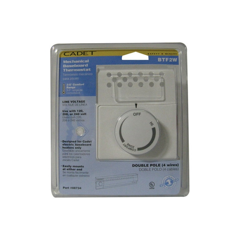 Cadet BTF2W Heating and Cooling Dial Double Pole Line Voltage